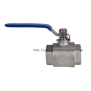 Quality 2 PC Full Port SS304 Ball Valve With Bule Handle 1/2 Inch NPT WOG1000 wholesale