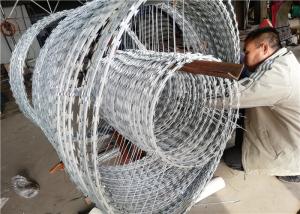 Quality Security Conductor Razor Coil Electric Spiral Barbed Wire For Isolation Protection wholesale