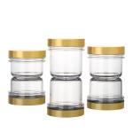 100ml 120ml 200ml gold lid body facial butter cream scrub container empty luxury