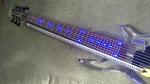 7 Strings Bass Guitar Limited Edition Clear Acrylic Body Rosewood fingerboard