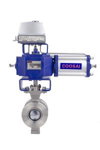 Quality Pneumatic Operated NPS 1 Inch V Port Segment Ball Valve wholesale