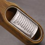2024 Wooden Cheese Grater Tool for Kitchen in Super Markets Vegetables Stainless