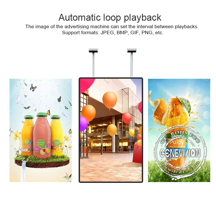 55" 1920x1080 TFT LCD Window Display 700cd/m2 For Fashion Store