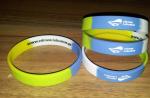Fashion Custom Silicone Bracelet Excellent Debossed For Business Promotion