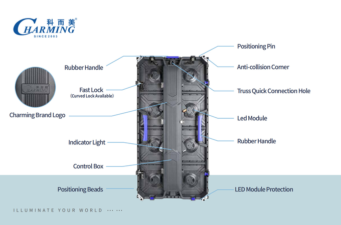 P2.6 Kaito-K Series Indoor Display Only 8 Kg With LED Module Protection