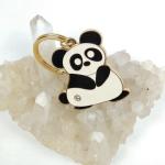 Custom Panda Element Cute Couple Keychain Metal Cartoon Personalized Keychains