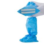 80gsm Disposable Boot Cover , Blue Booties Shoe Covers 45x36cm