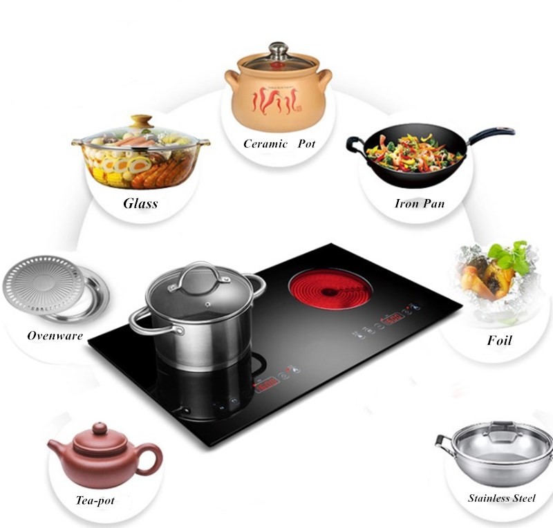 OEM 5400W 730X430mm Glass Top Ceramic Range