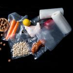 Embossed PE PA Reusable Vscuum Seal Bags Vegetables Vacuum Pouches