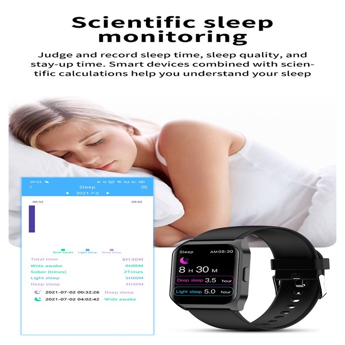 E17z Sports Smart Watch Men Women New Bt Call Custom Dial Sleep Monitor Smartwatch E17z