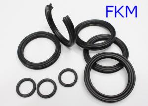 Quality FKM Black Heat Resistant Quad Ring For Diesel Fuels , Rubber X Ring Seals wholesale