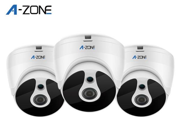 Ip Waterproof Closed Circuit Television Cameras , White Dome Cctv Camera 1536P