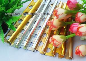 Quality Colored Metal Quarter Round Tile Trim For Wall Corner / Ceramic Tile Edge Trim wholesale