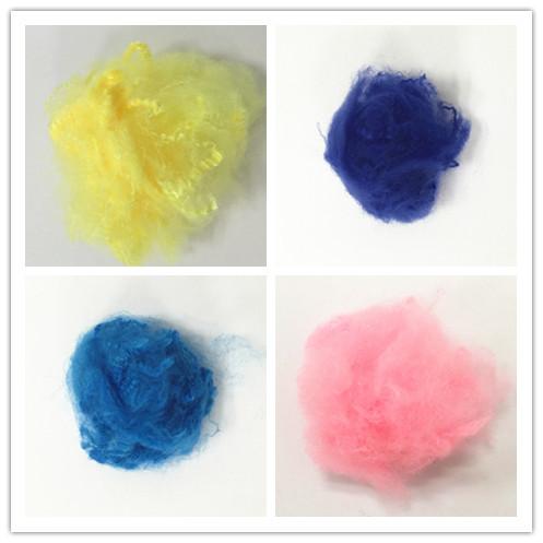 100% Virgin Polyester Staple Fiber , SD RW 1.2D / 1.4D X 38 / 64MM Spinning