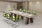 Large Size Modular Conference Room Tables Panel Wood Style Melamine Finishing
