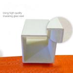 Non Conducting Fiberglass Square Tube Stock FRP Square Pipe Weather Resistance