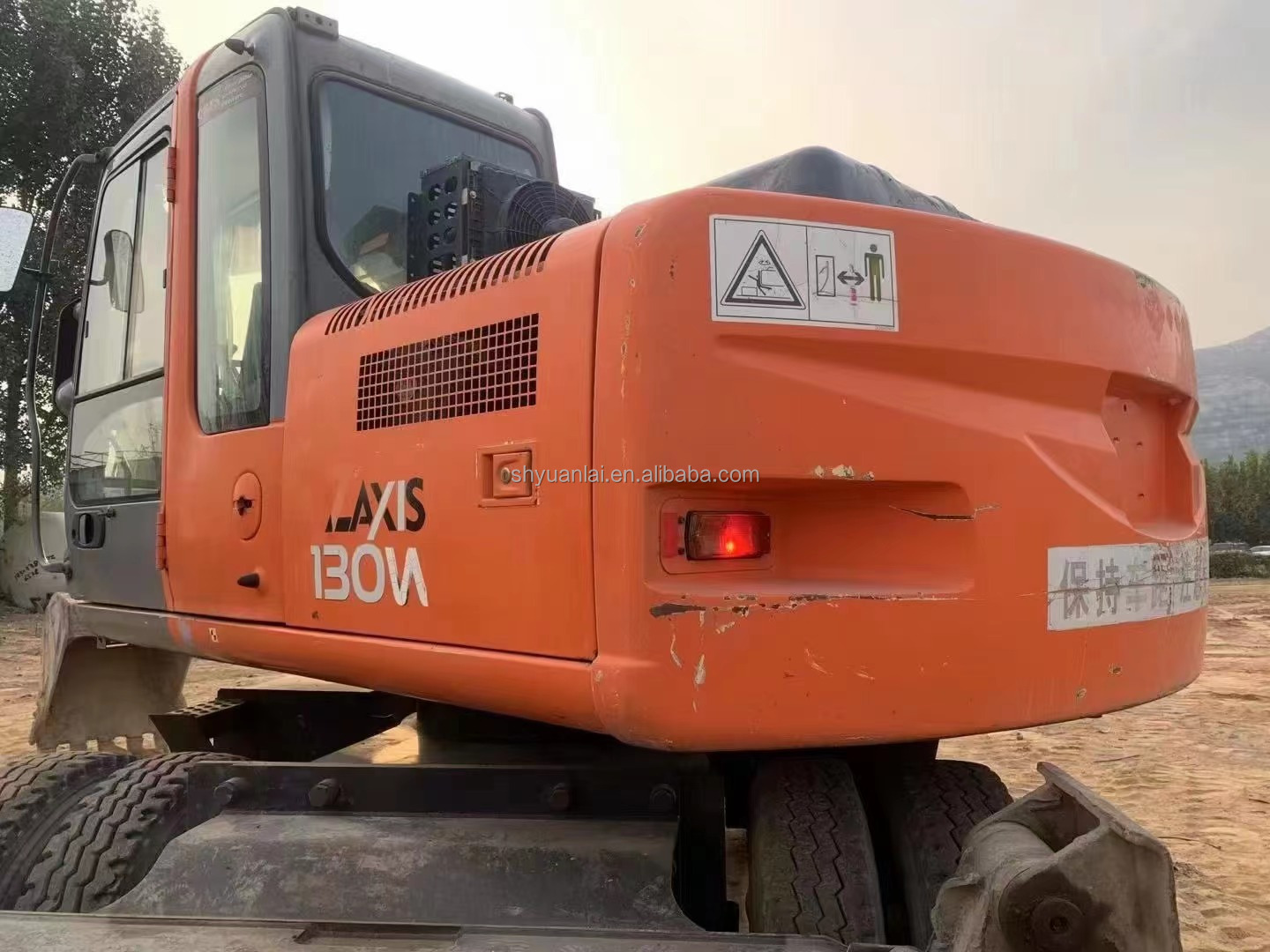 Used Hitachi 130W Wheel Excavator for sale.Hitachi Wheel Excavator.