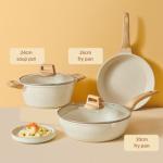 Multifunction 3pcs Aluminum Cooking Cookware Pot Set Non Stick Kitchen Ware