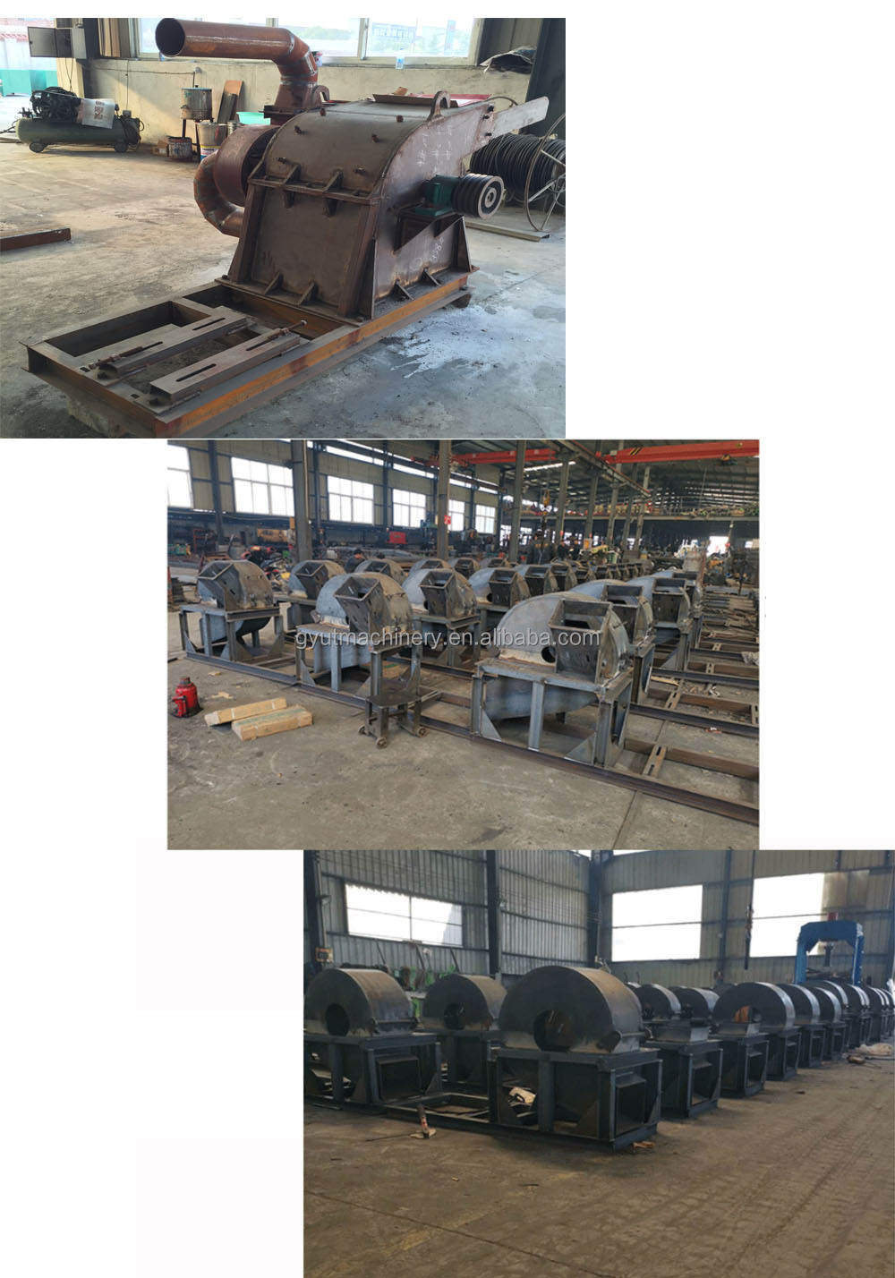 Crush Biomass Waste Wood with Wood Log Grinding Mill Mobile Wood Chipper Machine