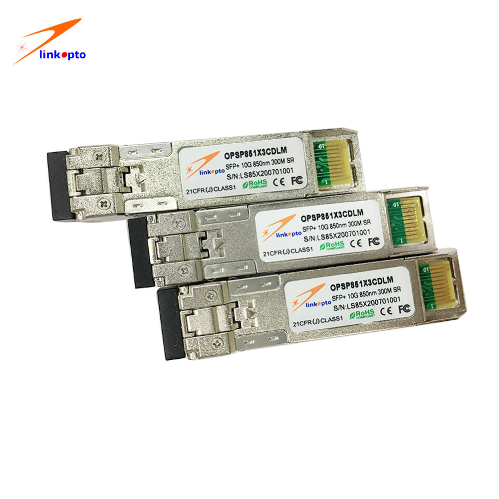 SFP+ 10G 850nm 300m SR MultiMode Fiber Optic Module Transceiver LC Connector with lowest price