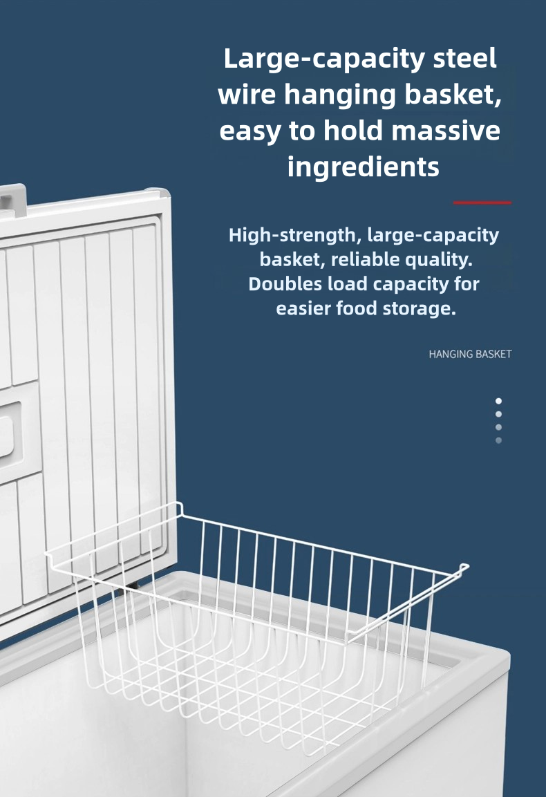 398L~1298L Horizontal Freezer Refrigerator Nice 2-Door White Ice Cream Freezer