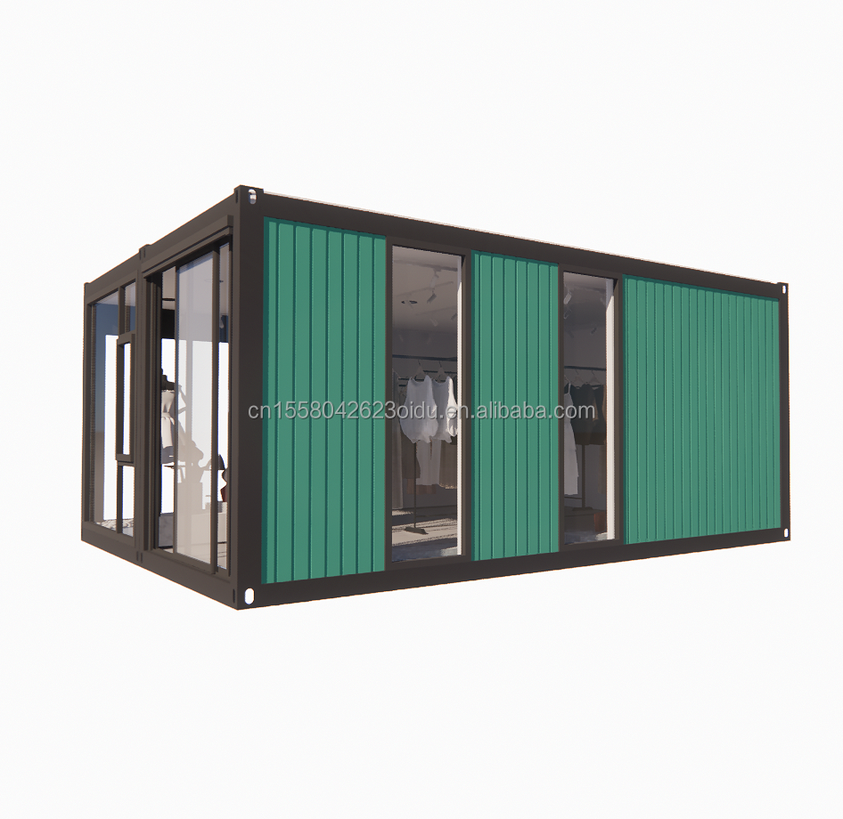 Collapsible Combination Living Wooden House for Shop Customized Color Steel Frame Galvanized Steel Bending 180g