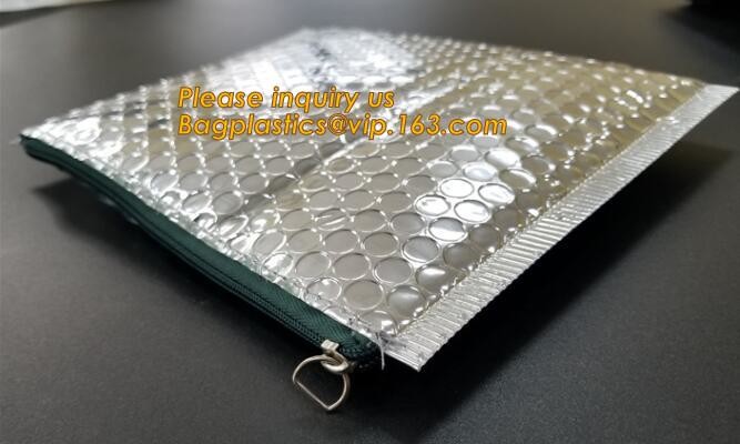 Cosmetic Pink Slider Padded Bag/Silver k Bag With Bubble,Padded Envelopes Cheap Aluminium Foil k Holographic