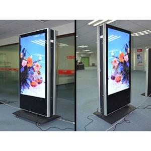 Quality 55&quot; inch double sided LCD display monitor digital signage kiosk alone standing wholesale