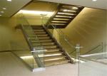 Straight Flight Glass Balustrade Stairs