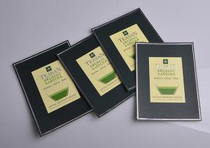 Quality Personalized full color printing adhesive paper silver stamping green tea packaging label sheet wholesale
