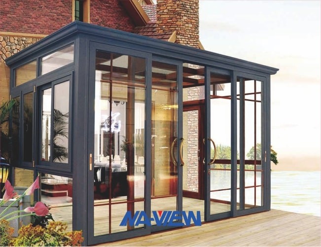 PVDF Gable Roof Sunroom Addition On To A House Four Seasons Conservatories