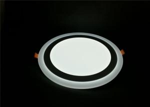 Quality White + White 24W Double Color Led Panel Round Recessed For Meeting Room wholesale