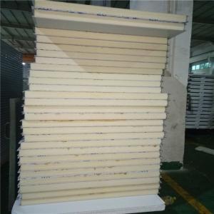 Quality best heat preservation double steel PU sandwich panel 4900 x 1150 x 75mm for cold storage wholesale