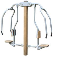 Quality outdoor exercise equipments WPC materials based chest press push trainer wholesale