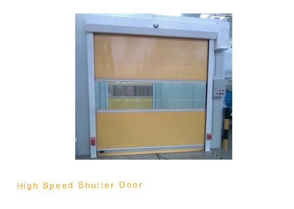 Auto Anti-static PVC High Speed Shutter Door / Fast Speed Scroll Door For
