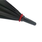 30 Inch Automatic Black & Red Double Canopy Golf Umbrella Inside With Black Net