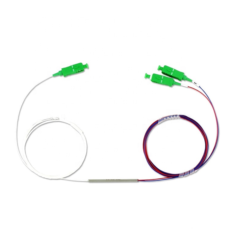 Fiber Optic Equipment FBT Splitter 1*2 SC/APC Connectors for -40- 85C Temperature Range