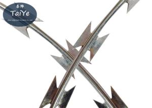 Quality Industrial Security Barbed Wire With Blades New Type Corrosion Resistant wholesale
