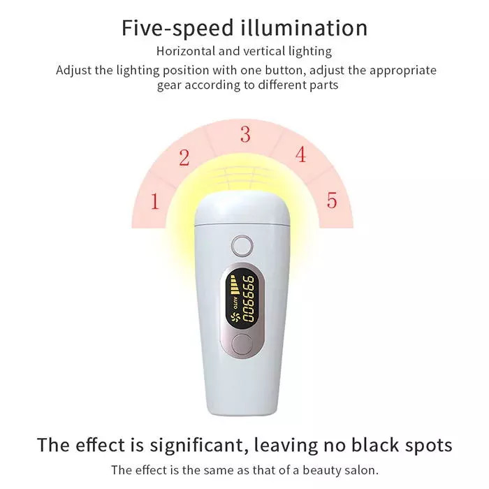 Five Speed 3cm2 Light Area 500000 IPL Permanent Hair Removal