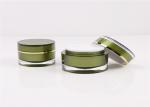 Plastic Lotion Makeup Empty Cosmetic Containers Round Shape Face Cream Jar