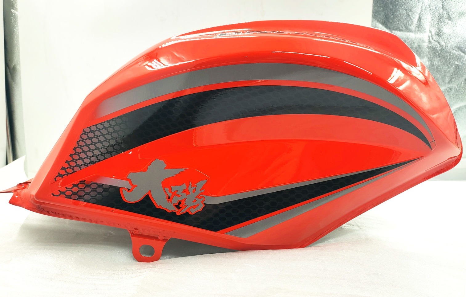 3rd Oil Fuel Tank Level Gauge For Steel Tricycle Scooter Orange