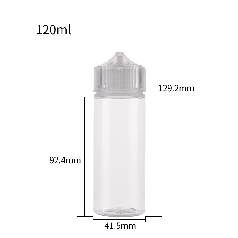 Dropper bottle (Transparent Blue) REUSABLE, Child Resistant Cap, Easy Drip Tip Applicator Dropper Bottles with Squeeze D