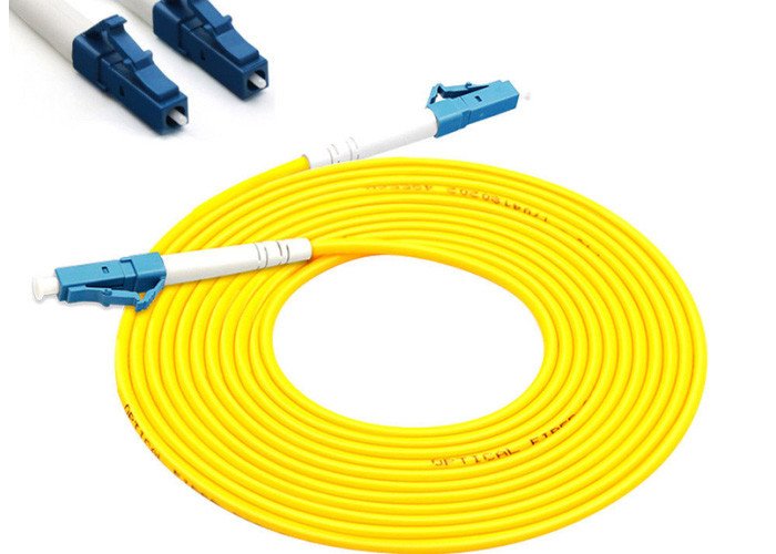 LC - LC Fiber Optic Patch Cables , FTTH Optical Patch Cord PVC / LSZH