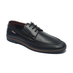 Quality Customized Logo Lace Up Navy Blue Leather Dress Shoes wholesale