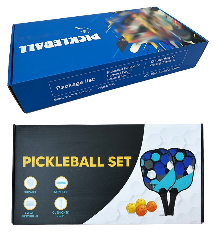 PP Honeycomb UV Print Carbon Fiber Pickleball Paddle Customized Logo
