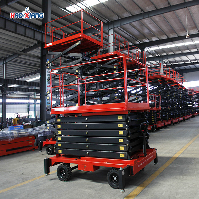 Indoor Self Propelled Scissor Lift 1.5 Ton Mobile Scissor Platform