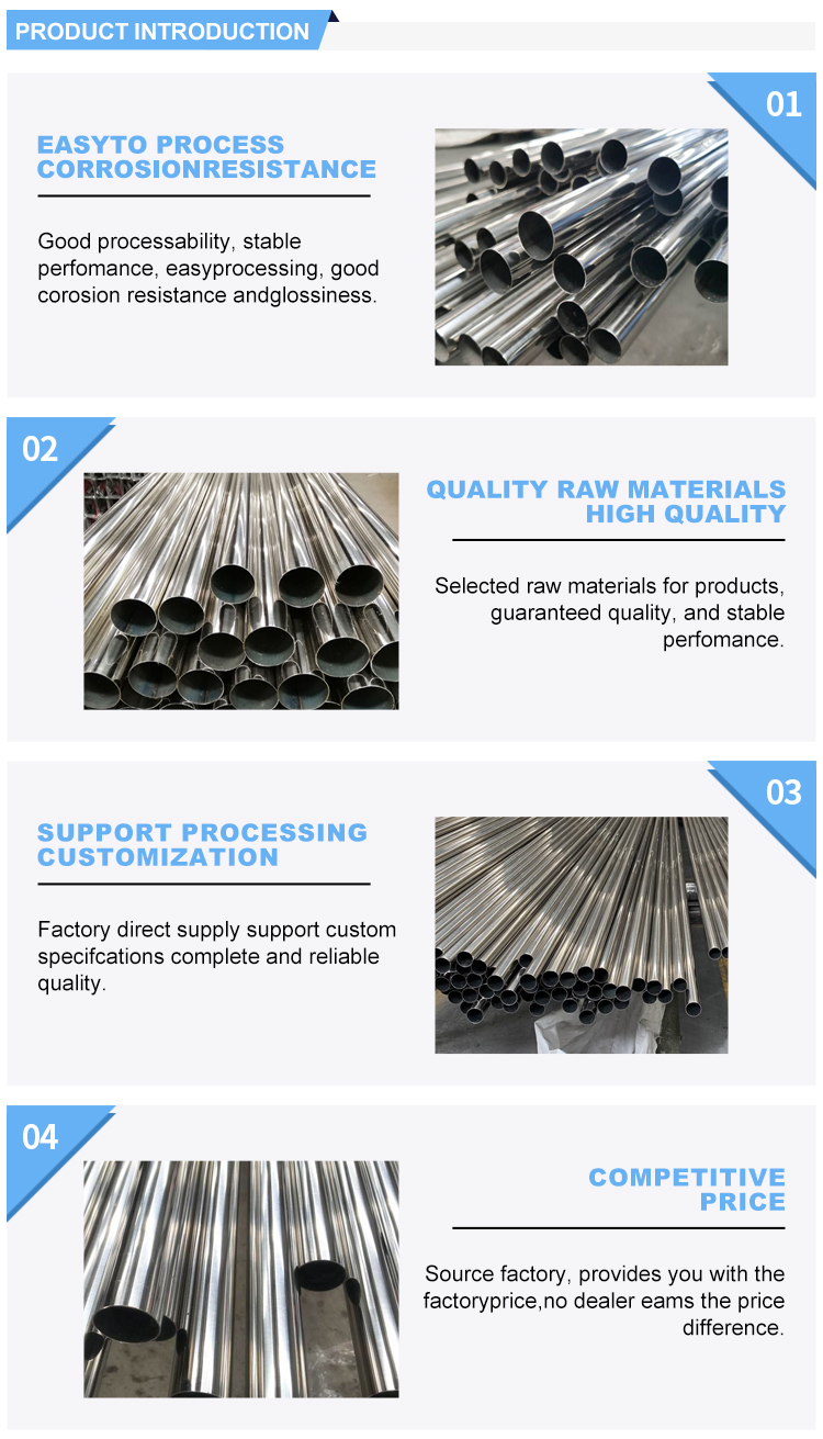 201 304 304L 316 316L 410 430 Sch 5s Stainless Steel Pipes for Construction/Building/Industry