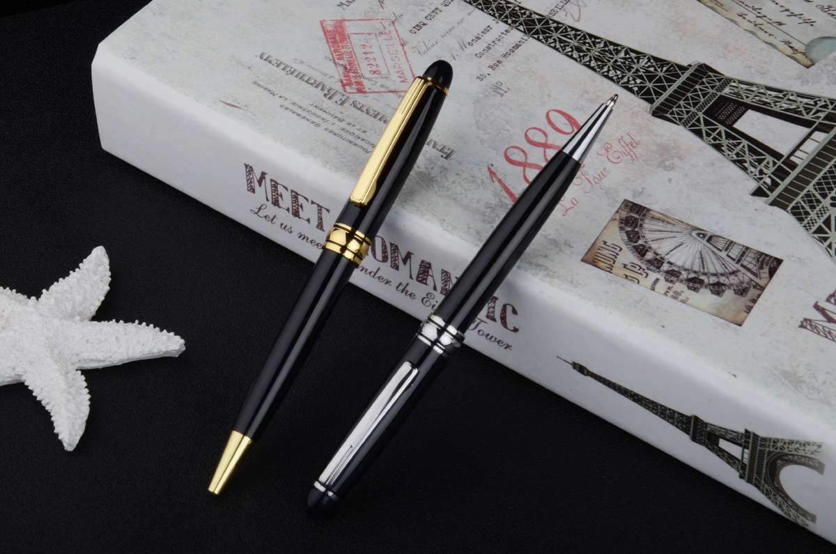 Sophisticated Executive Gift Custom Logo Rose Gold Ballpoint Pen for Professionals