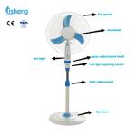 Electric Rechargeable Adjustable Floor Fan Household 16 Inch Plastic