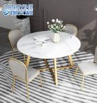 Household Table And Chair Combination Marble Round
